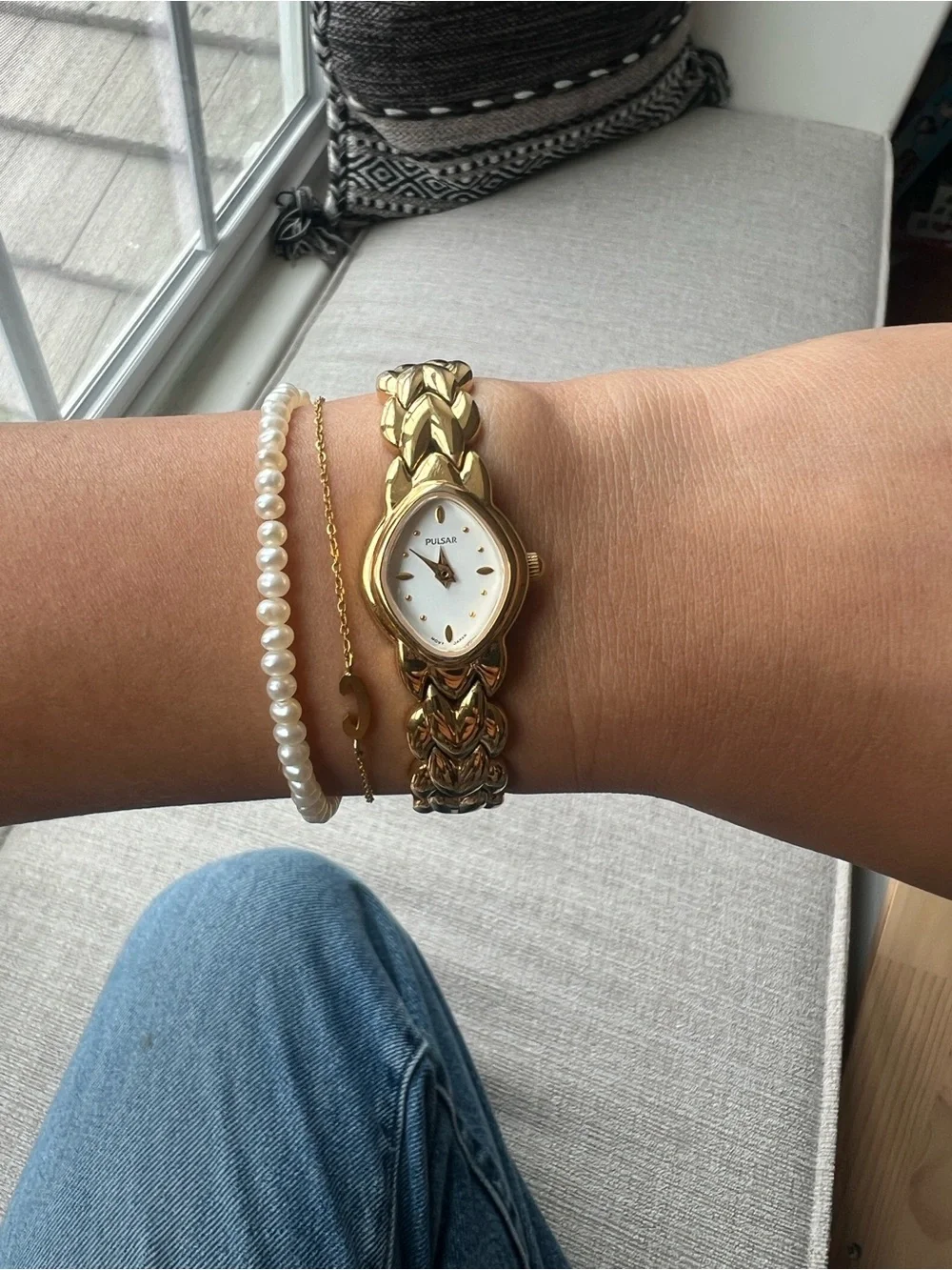 Pulsar Gold-Tone Women's Link Bracelet Watch - Picture 2 of 16